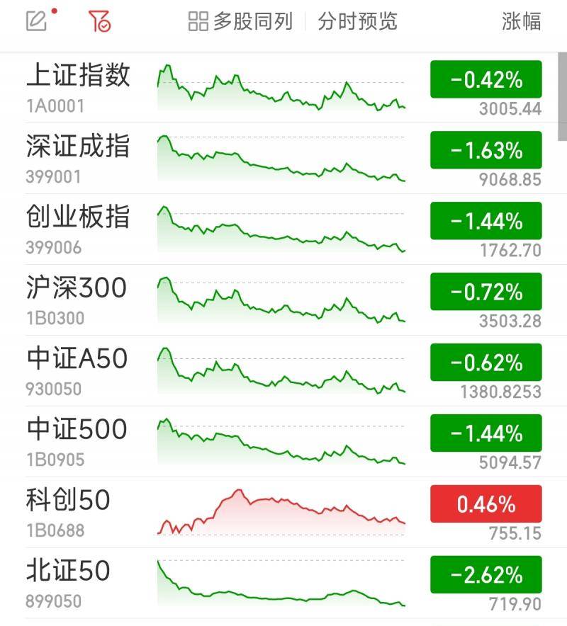 沪指险守3000点关口 全市场超4400股下跌  第1张