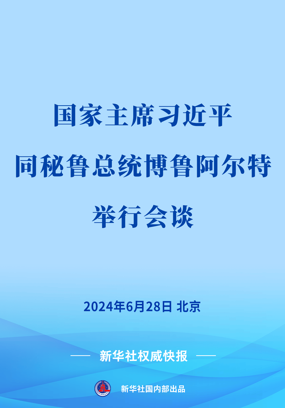 新华社权威快报 | 习近平同秘鲁总统博鲁阿尔特会谈  第1张