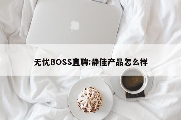 无忧BOSS直聘:静佳产品怎么样  第1张