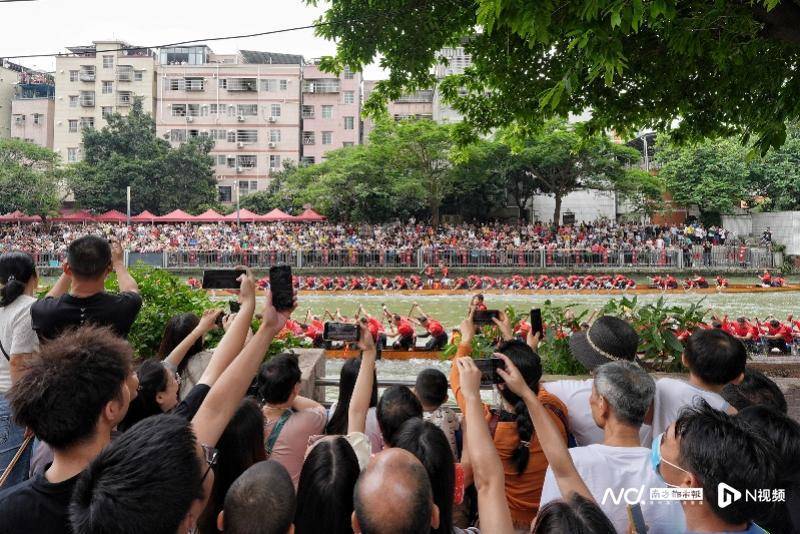 多图直击！广州千年古村上演龙舟竞渡，成绩刷新赛事纪录  第2张