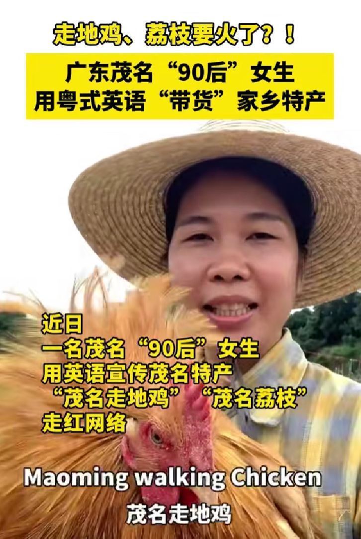 广东女生粤式英语带火走地鸡：希望继续以自己的方式推广本地的农产品