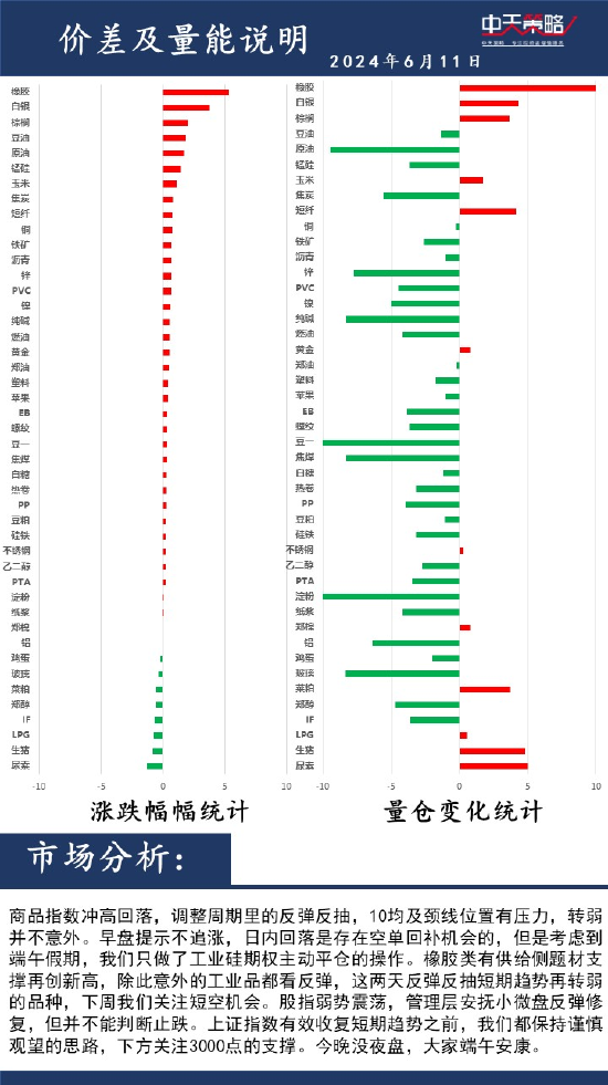 中天策略:6月11日市场分析